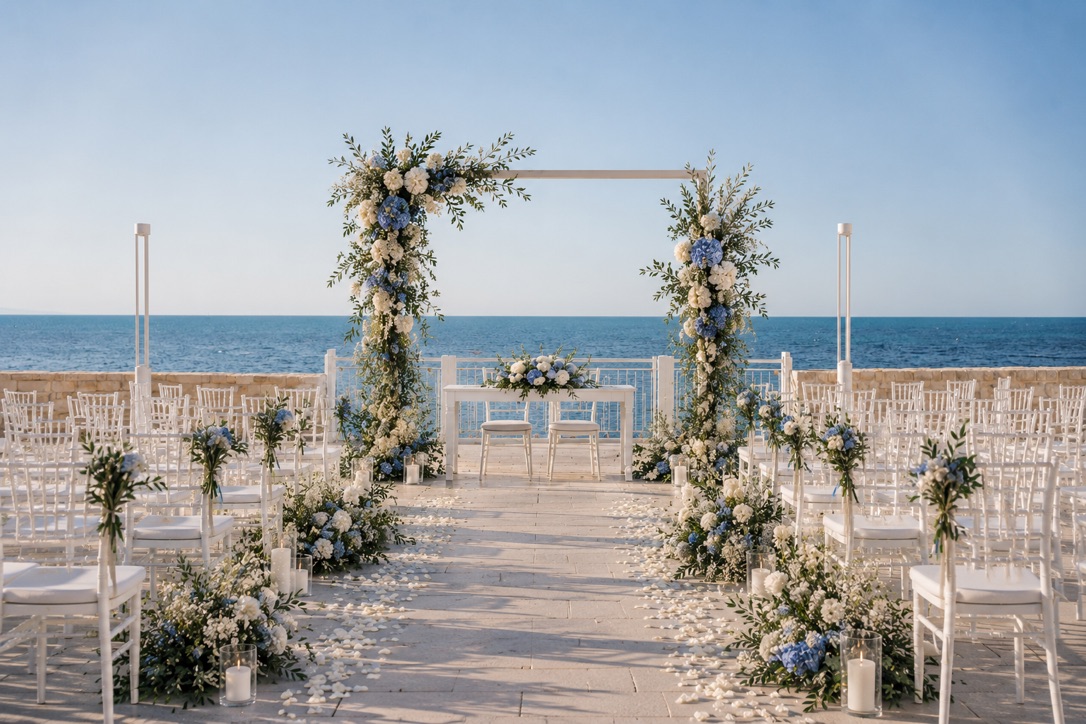 La terrazza di Torre Santa Maria affacciata sul mare Adriatico a Molfetta